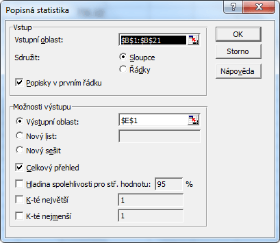 popisná statistika